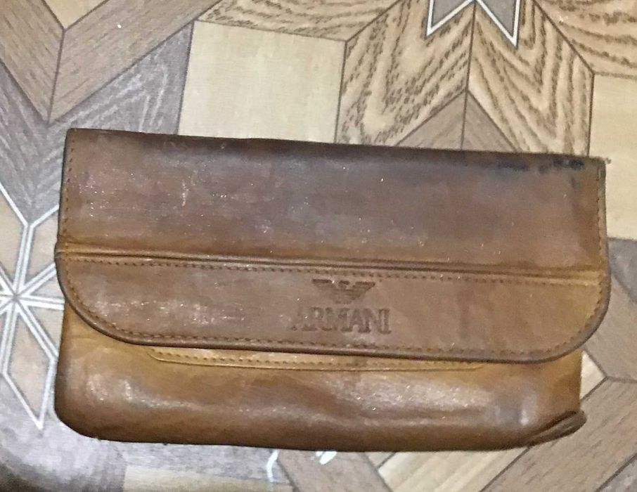 Шкіряний гаманець Armani