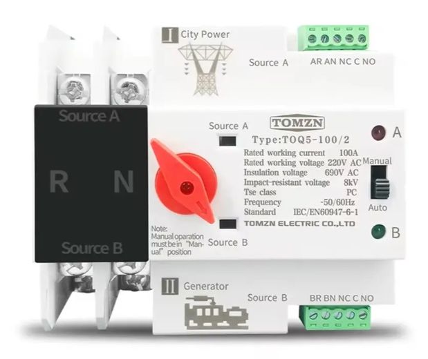 Автоматичний перемикач введення резерву TOMZEN