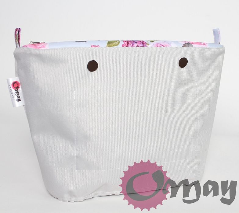 organizer do OBAG MINI kwiaty bzy i konwalie Pudrowy Róż wkład OMAY
