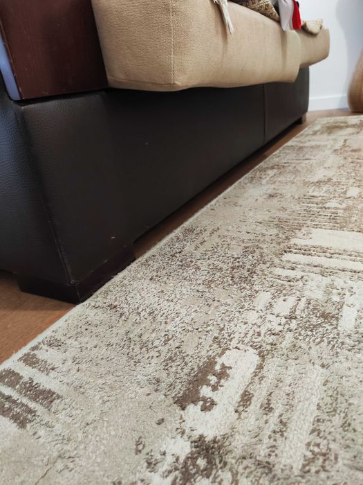 Sofá-cama 2 lugares bege – bom estado