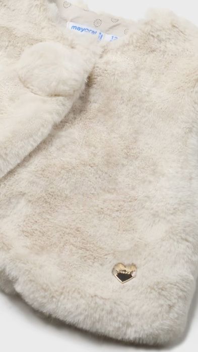 Colete pelo bebé Mayoral 12M cru