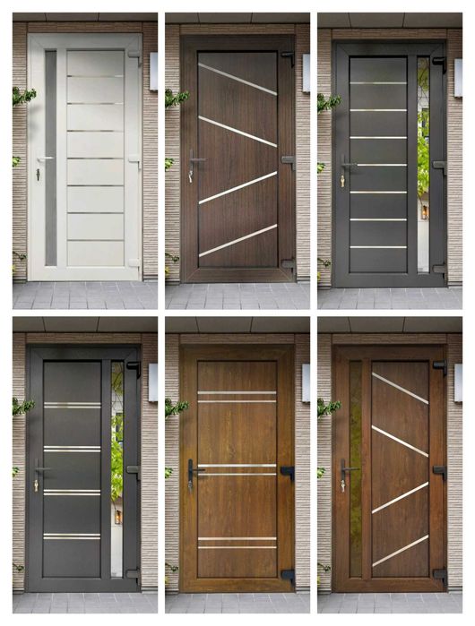 Міжкімнатні металопластикові двері INOX02+скло білі