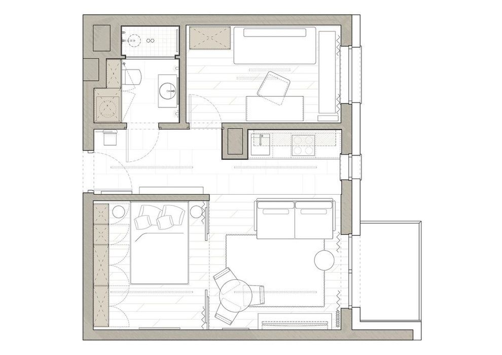 42 m² | 3 pokoje | Wysoki standard | Klimatyzacja