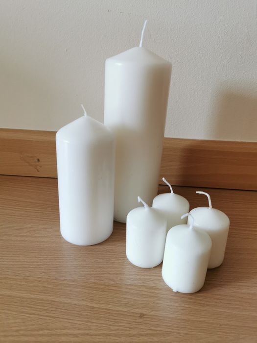 Velas de vários tamanhos