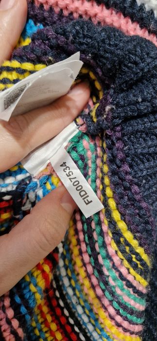 Kolorowy sweter w paski Rainbow by Bonprix rozm. XL