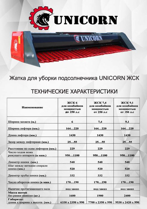 Жниварка соняшникова. Жатка для збирання соняшнику