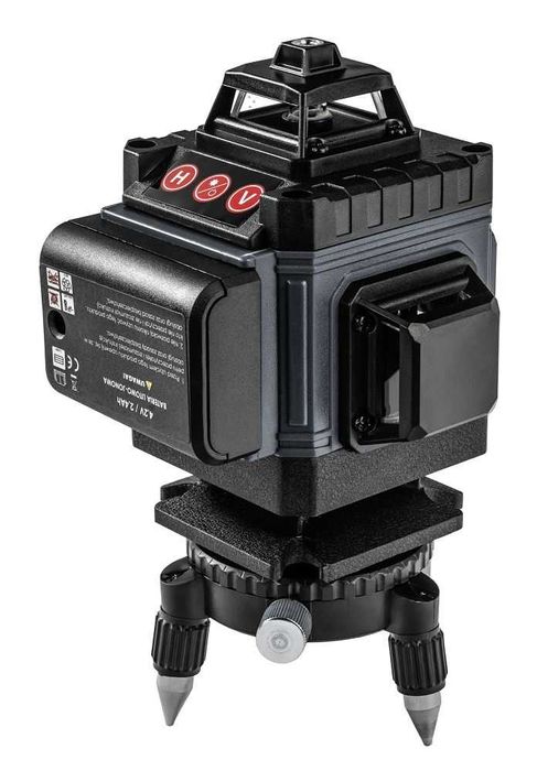 POWERMAT Poziomica Laserowa Laser Krzyżowy Zielony 360°16 Linii PM1492