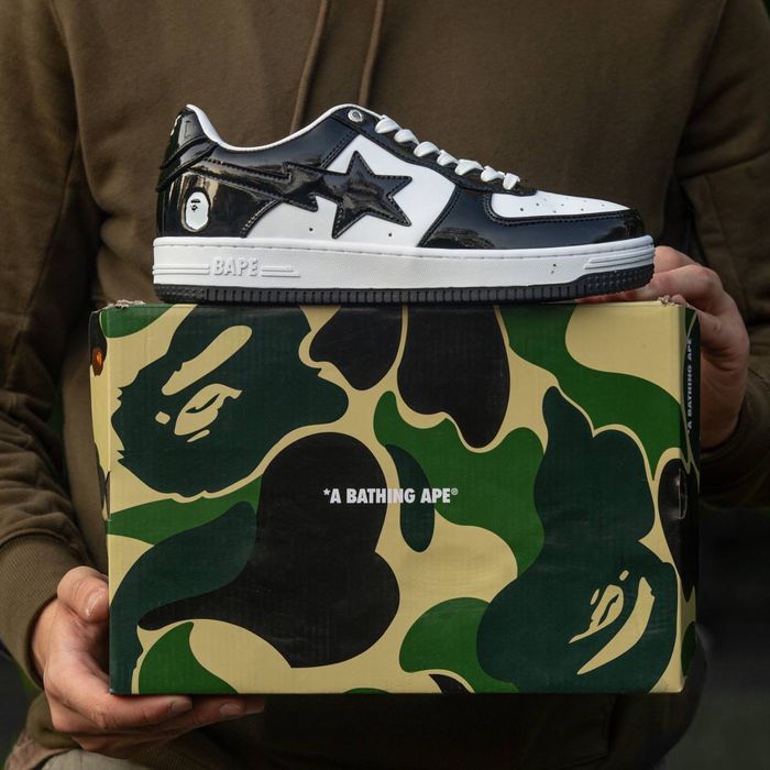 Buty Bape STA Patent Black 37-45 unisex trampki