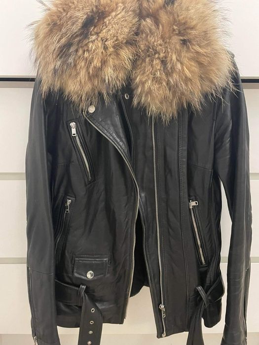 Kurtka ramoneska skóra naturalna Ochnik  ciepła rozm. M jenot lis