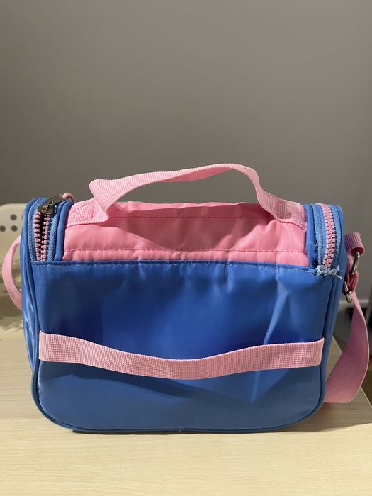 Lancheira térmica Luluca original rosa e azul
