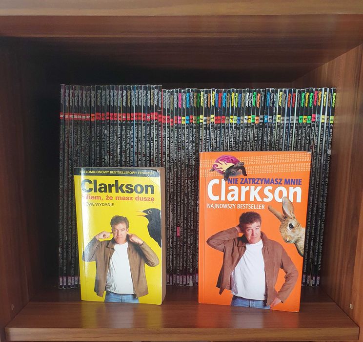 Kolekcja miesięczników TopGear PL+  dwie książki Clarksona