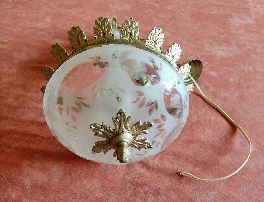 Candeeiro suspenso de pendurar teto em ferro fundido