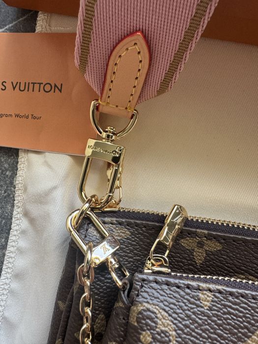 Torebka louis vuitton multi pochette różowy pasek