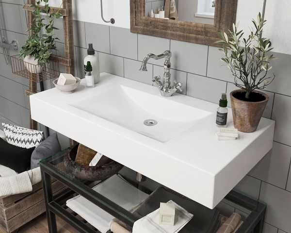 Тумби з умивальником інтегровані та накладні