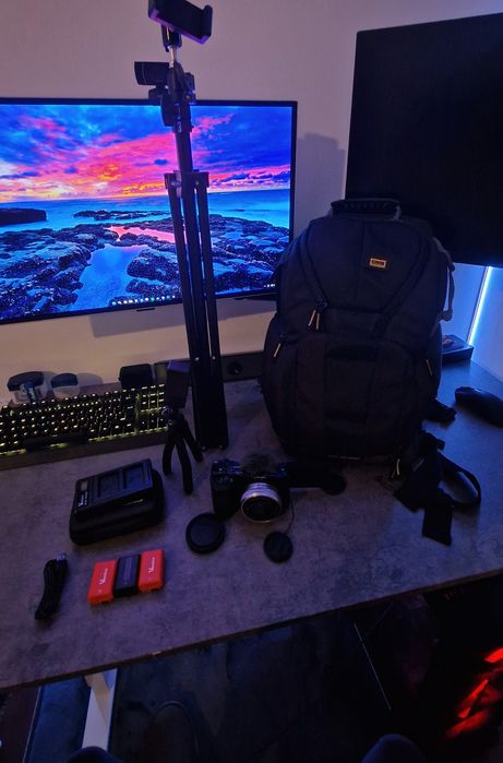 Kit Sony zv-e10 (muitos extras)