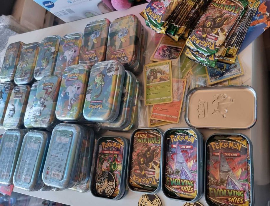 Pokemon tcg envolving skies pacotes novos/selados/genuinos