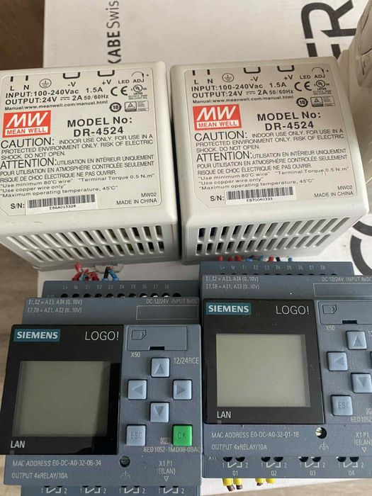 Zasilacz impulsowy na szynę dr-4524 Siemens Logo abl8wps24200