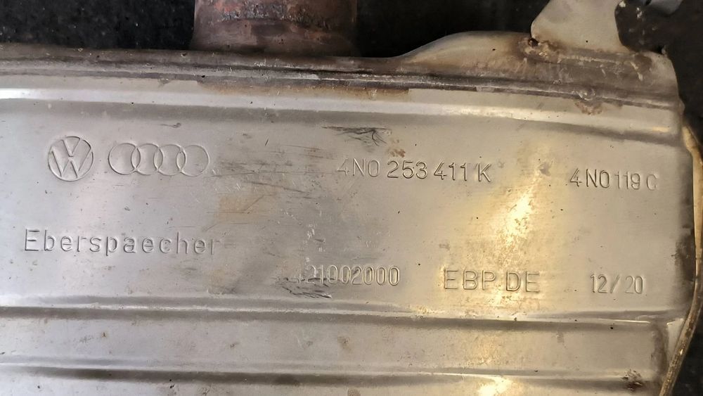 audi a8 l s8 d5 4n 3.0 tdi 2021 4n0253411k wydech kompletny