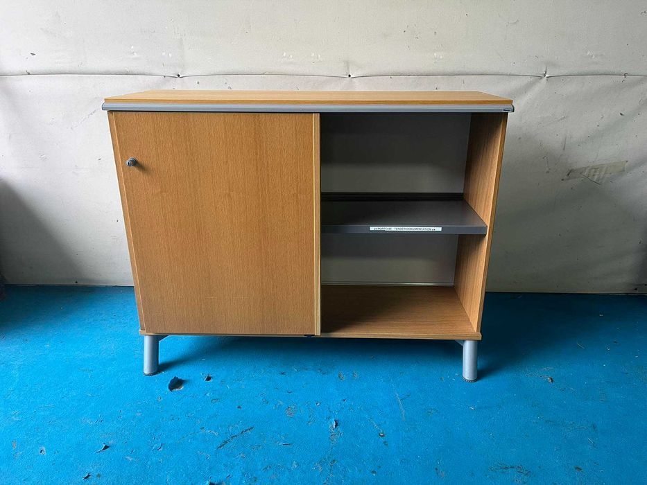 Komoda szafa biurowa Kinnarps drzwi przesuwne 95x120x42 duża ilość