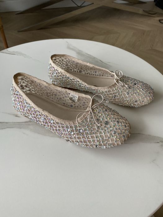 Buty baleriny świecące cekiny zara rozmiar 29