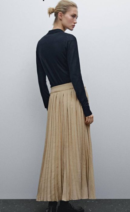 Плісирована спідниця міді Massimo Dutti, розмір 38