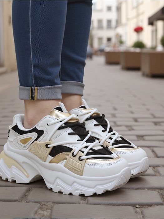 4 KOLORY 36 37 38 sneakersy 39 40 adidasy sportowe z wstawkami wiazani