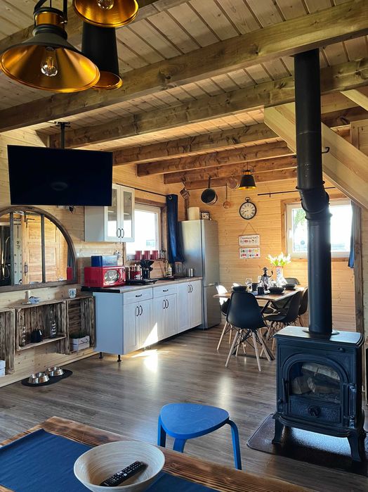 Domek z Balią nad jeziorem | Jacuzzi, Sauna, Basen, Kominek | Kaszuby