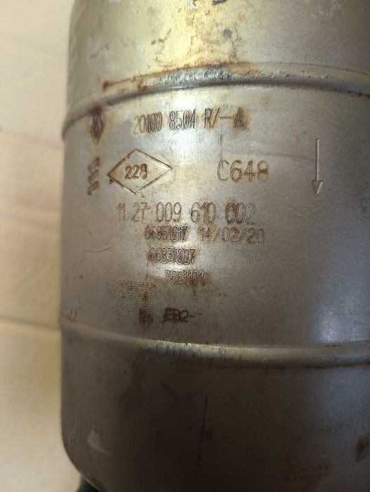 Renault master DPF katalizator 2.3dci euro 6