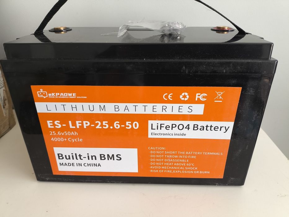 Akumulator LiFePO4 (fosforan litowo-żelazowy) firmy EKPADWE, model ES-