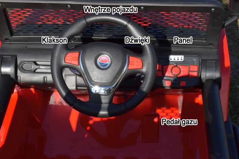 BAWIBUS.PL Auto samochód na akumulator JEEP WRANGLER 4x45W dżip autko