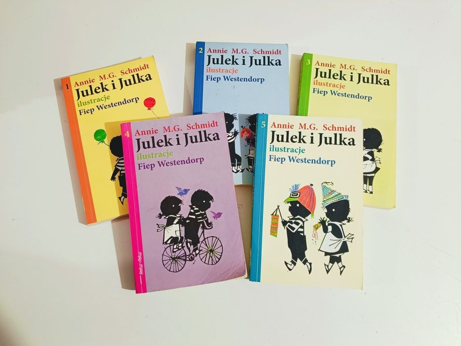 Zestaw 5 szt książek Julek i Julka