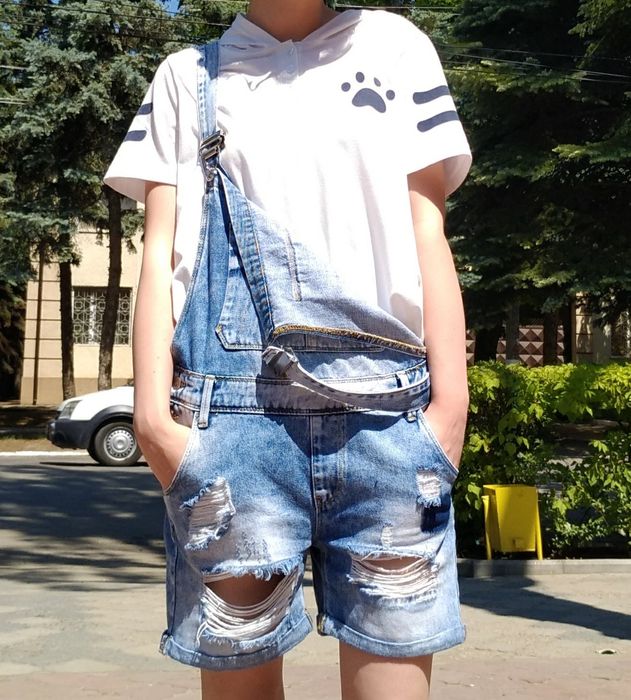 Комбінезон-шорти джинсовий S
