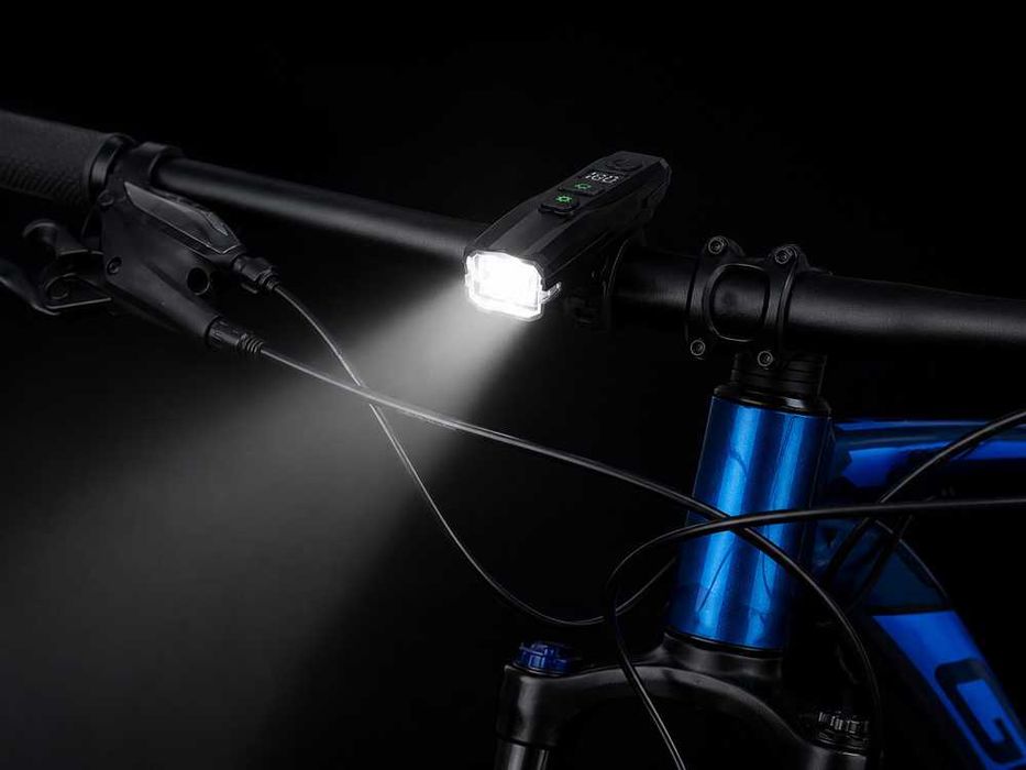 Lampka LED do roweru przednia ładowana USB 5 trybów