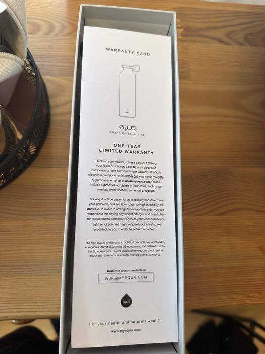 EQUA butelka do picia z sunkcją  smart