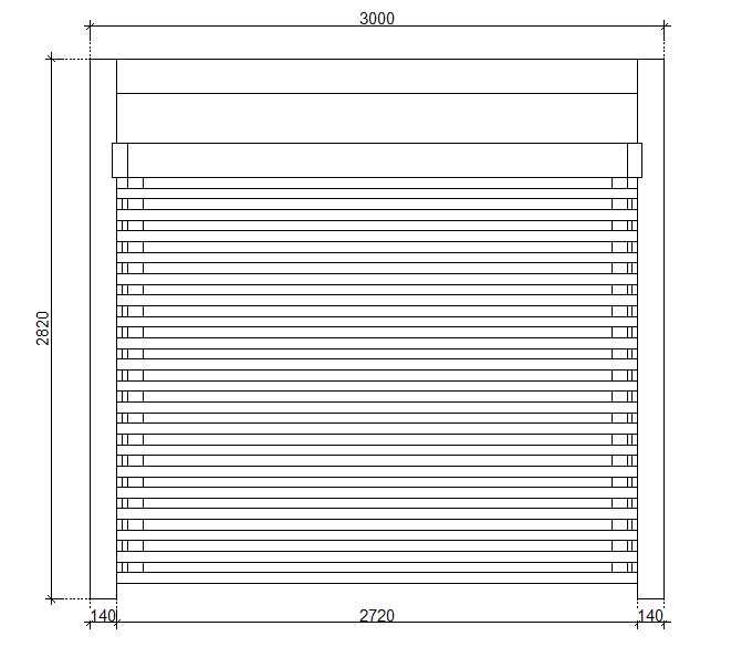 Pergola altana rzymska Portal 300x300cm wolnostojąca masywna