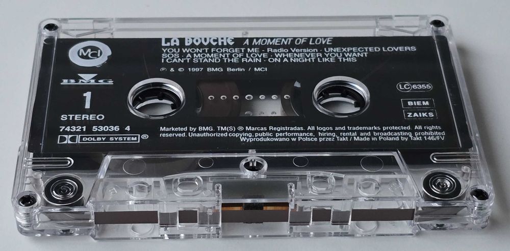 Kaseta audio  audio La Bouche - A Moment Of Love