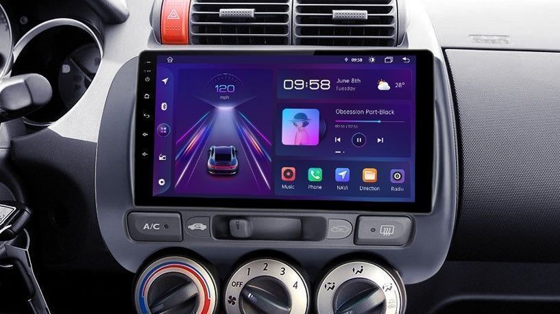 Honda Fit / Jazz / City – Radio Android 15 9” CarPlay Android Auto 1GB/16GB GPS Nawigacja Stacja Multimedialna WiFi Bluetooth PL