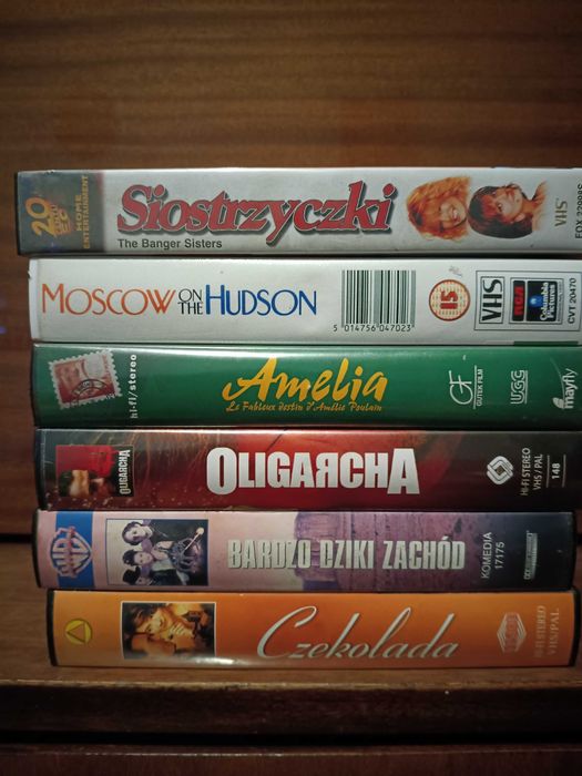 Zestaw oryginalnych kaset VHS 6 szt.
