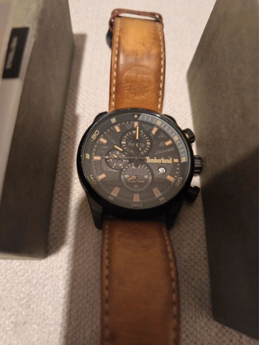 Relógio Timberland Homem – Bracelete em Pele Castanha – Excelente Estado