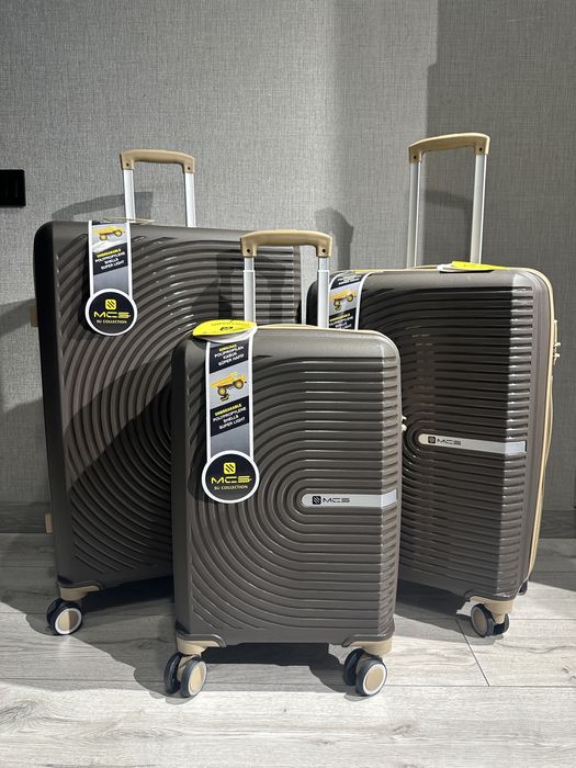 Валіза з поліпропілену MCS Ударостійка Туреччина Чемодан