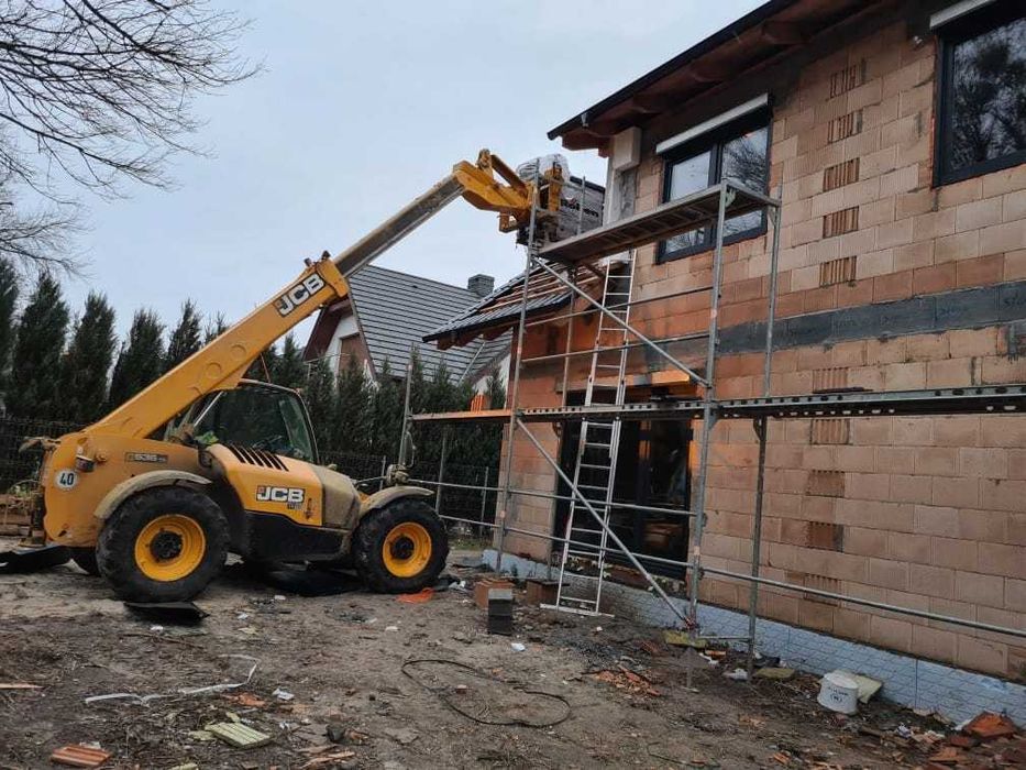 Usługi Ładowarka Teleskopowa JCB 7M,Roboty Ziemne, Prace Ziemne,