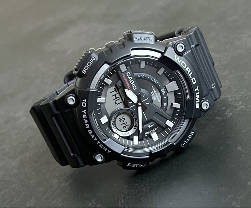 Годинник Casio AEQ-110W-1A новий оригінал великий вибір годинників
