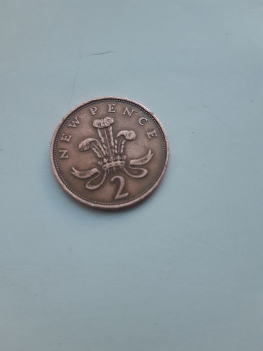 Монета Великобританії 2 new Pence 1980