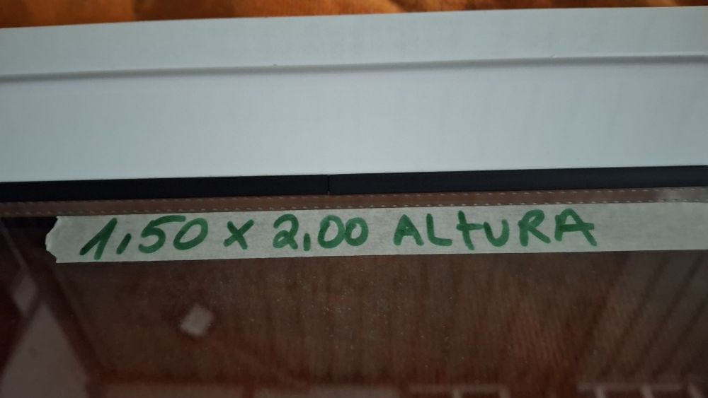 Sacadas aluminio vidro duplo 1,50 x 2,00