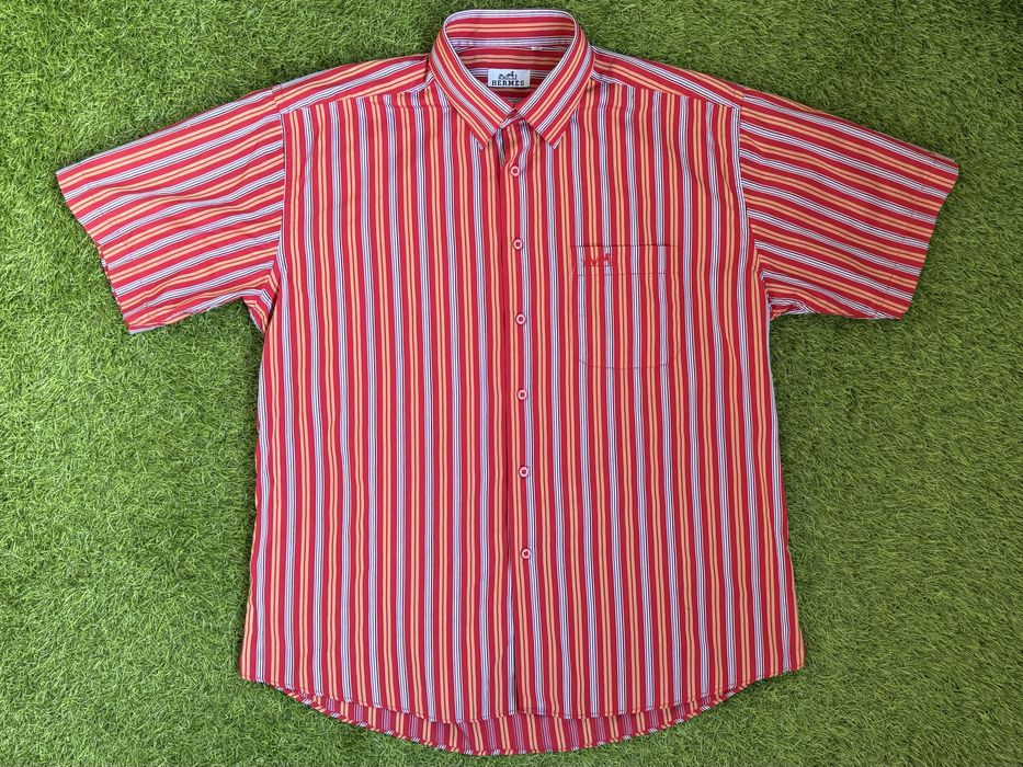 Вінтажна сорочка Hermes Paris 100% Cotton (size: 41-L)