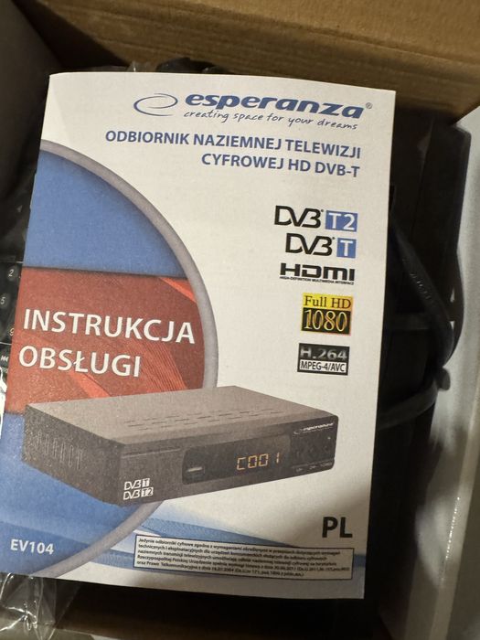 Dekoder Esperanza EV104 DVB-T  DVB-T2 Full HD
