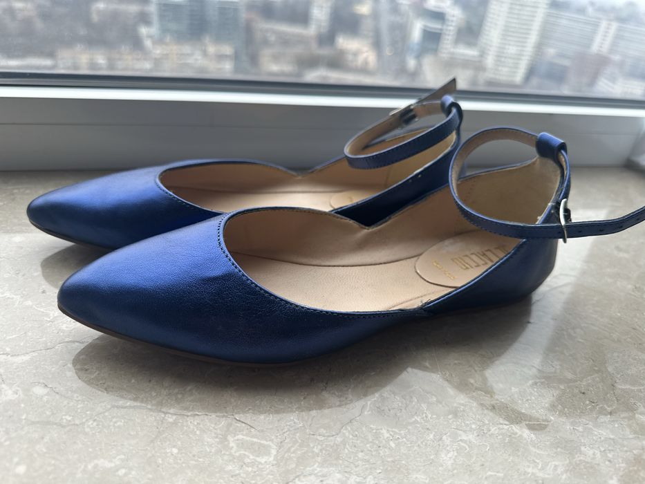 Балетки Мері-джейн, шкіра 100%, розмір 37 ( 24 см) італія б/у