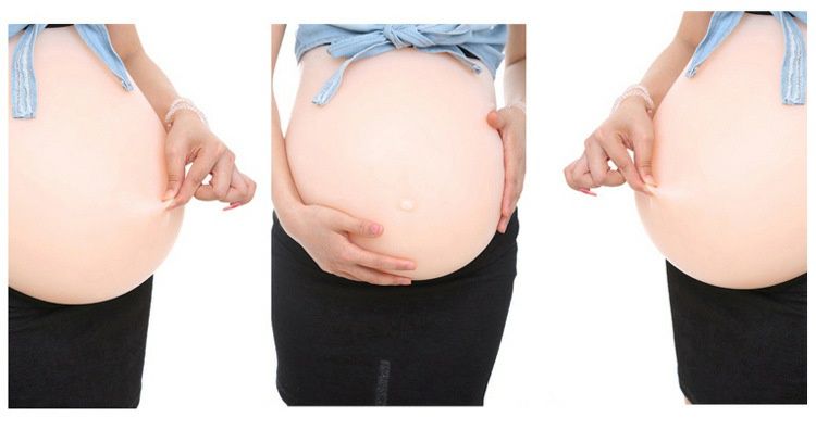 Barriga de Grávida Falsa em Silicone Realista