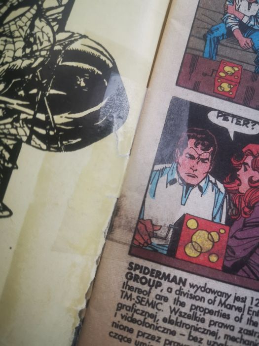Tm-Semic. Spider-Man 10/93. Poklejony taśmą