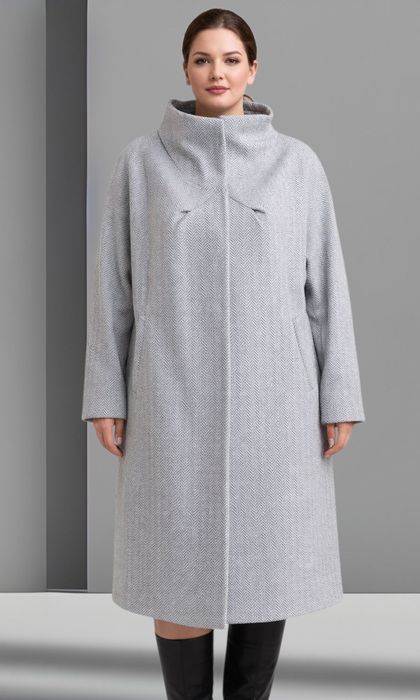 Жіноче пальто. Батальні розміри.